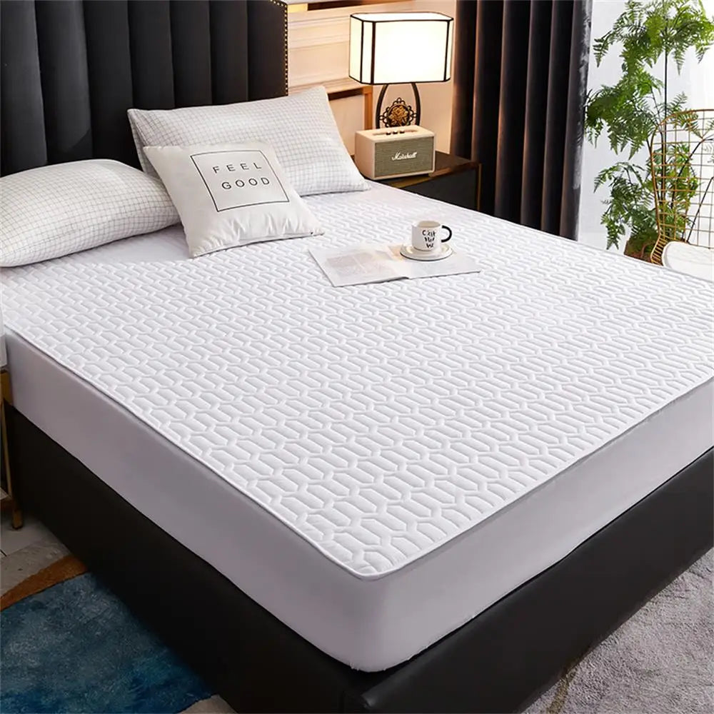 Waterproof Ultra-Soft Fitted Latex Mattress Pad Cover