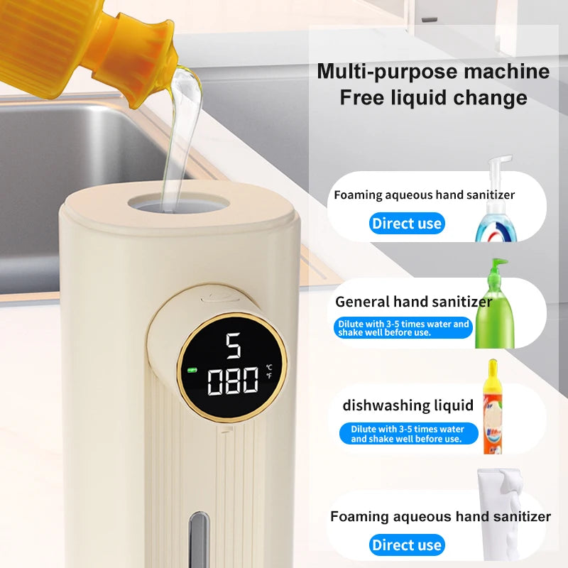 LED Display Motion Sensor Automatic Soap Foam Dispenser