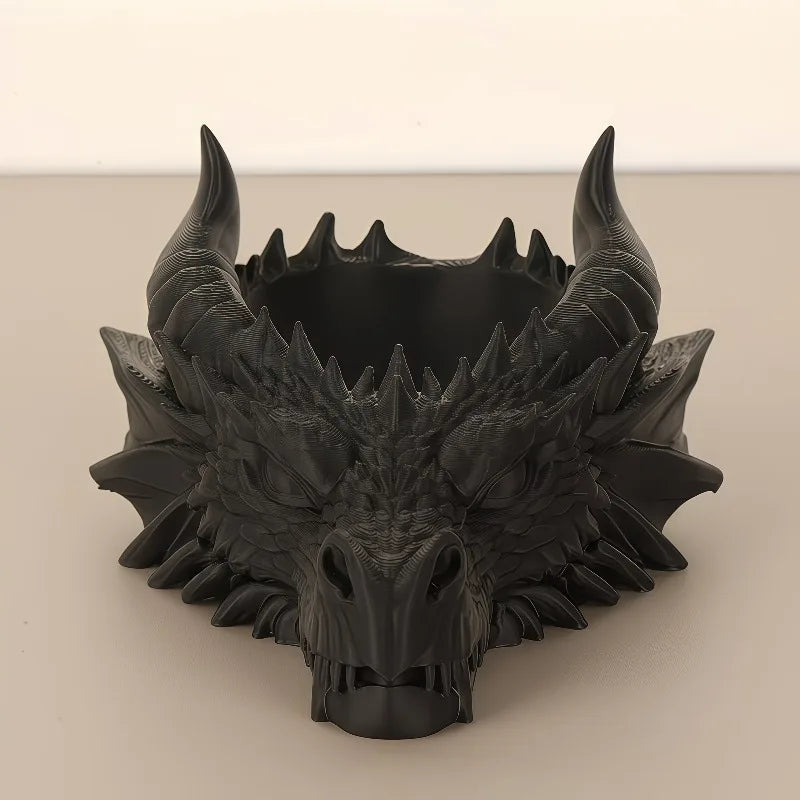 Gothic Dragon Head Catchall Storage Tray