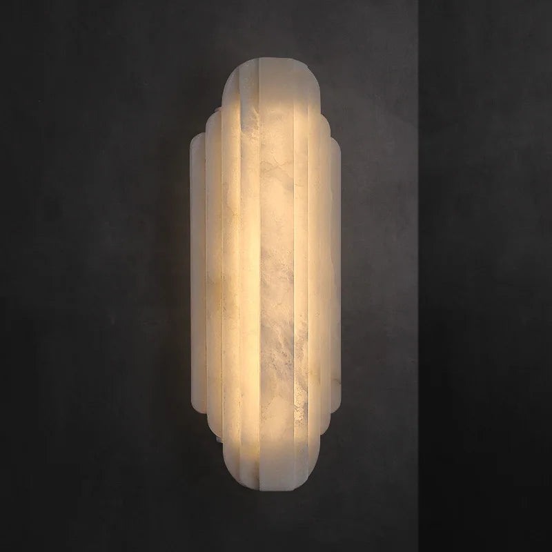 Art Deco Marble LED Wall Sconce Lamp