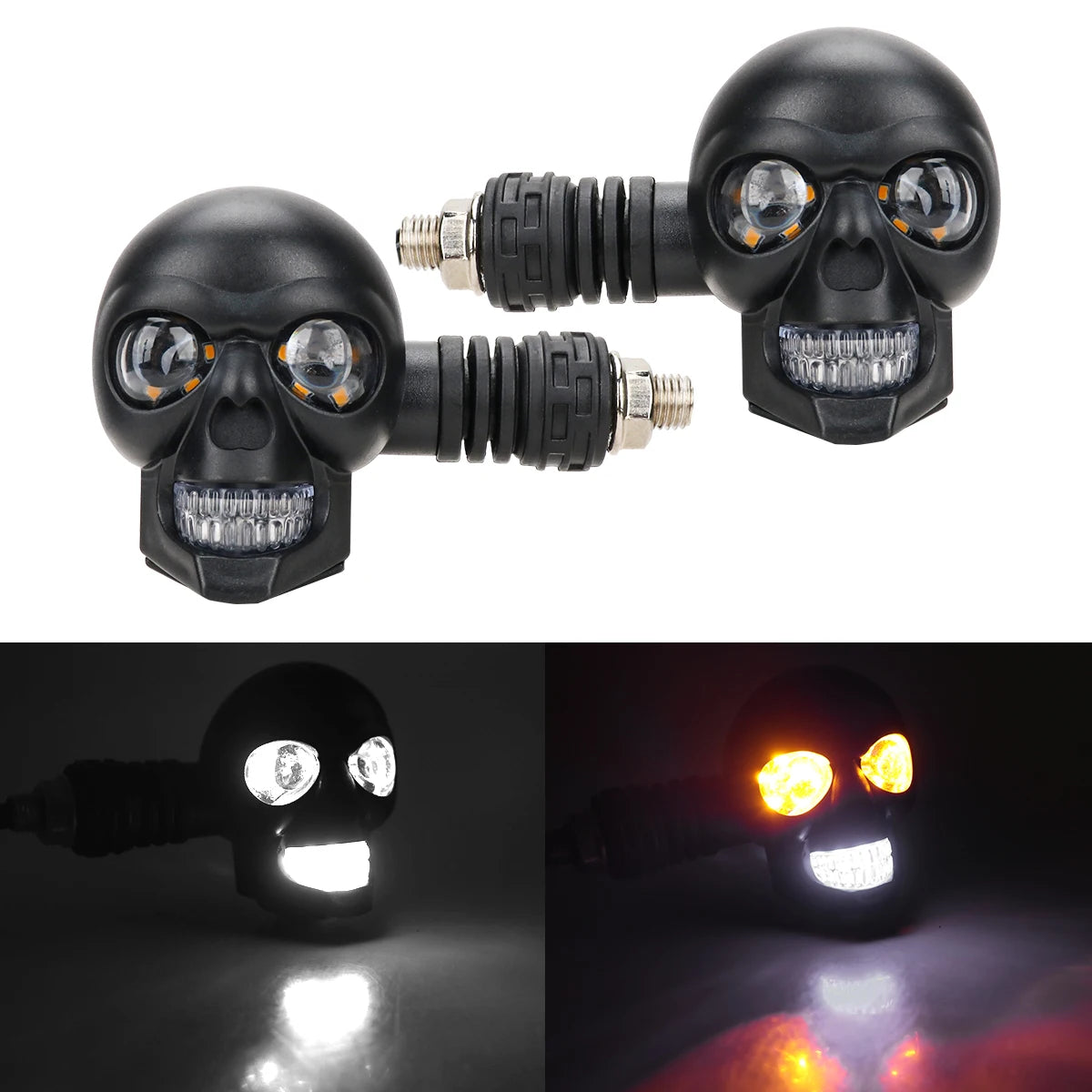 Scary Skull LED Motorcycle Signal Indicator Light