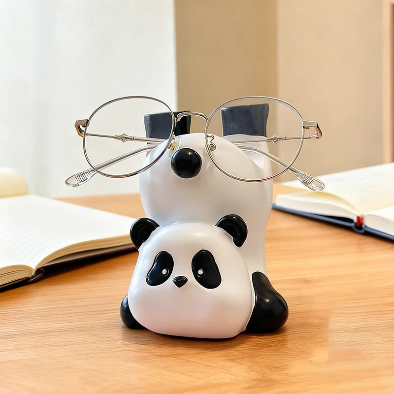 Upside Down Panda Eyeglass Holder