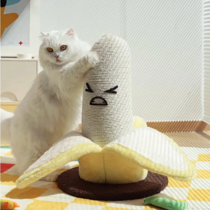 Scratch Ready Banana Pet Play Tower