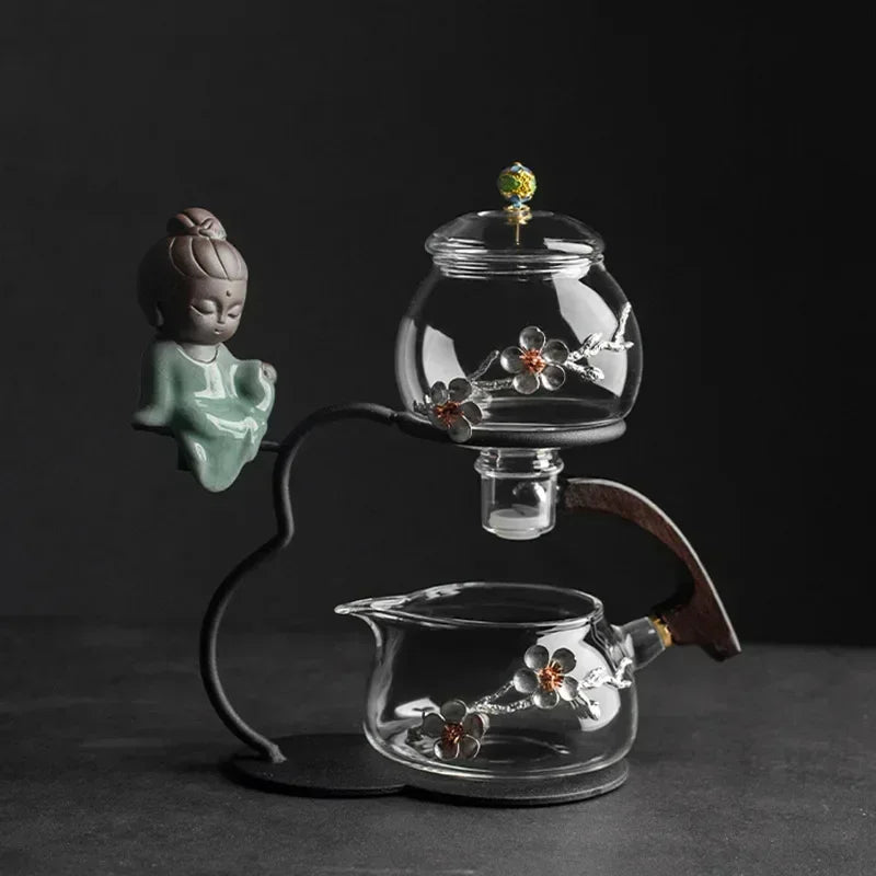 Calm Brew Zen Style Glass Traditonal Teapot