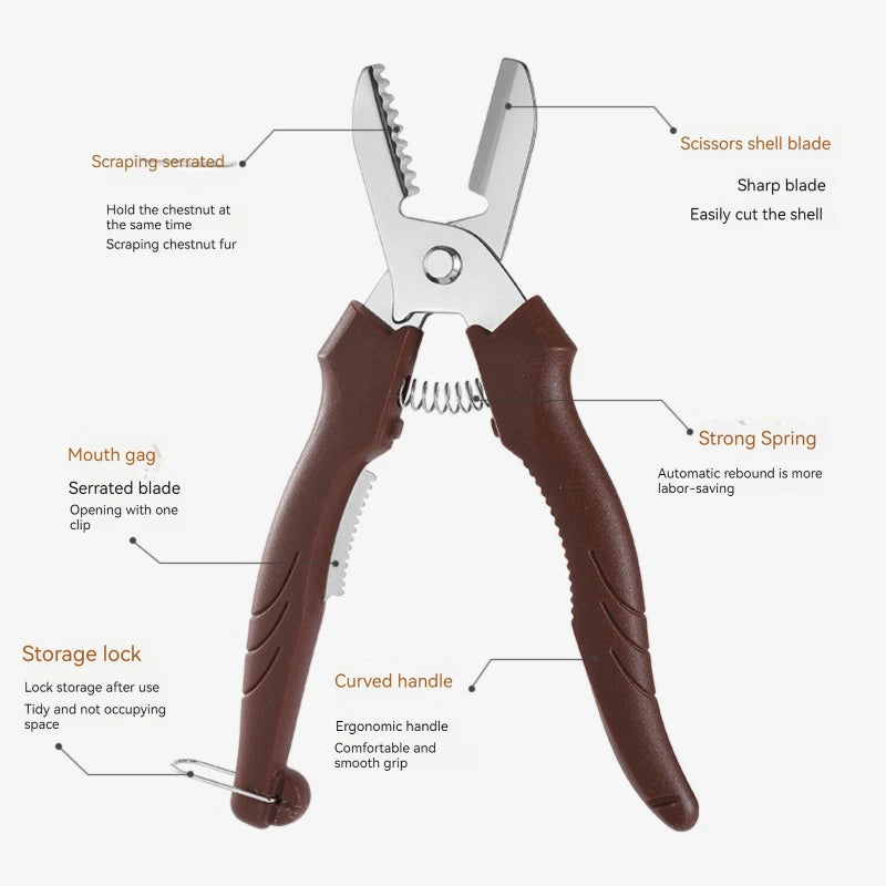 Effortless Snap Chestnut Cutter