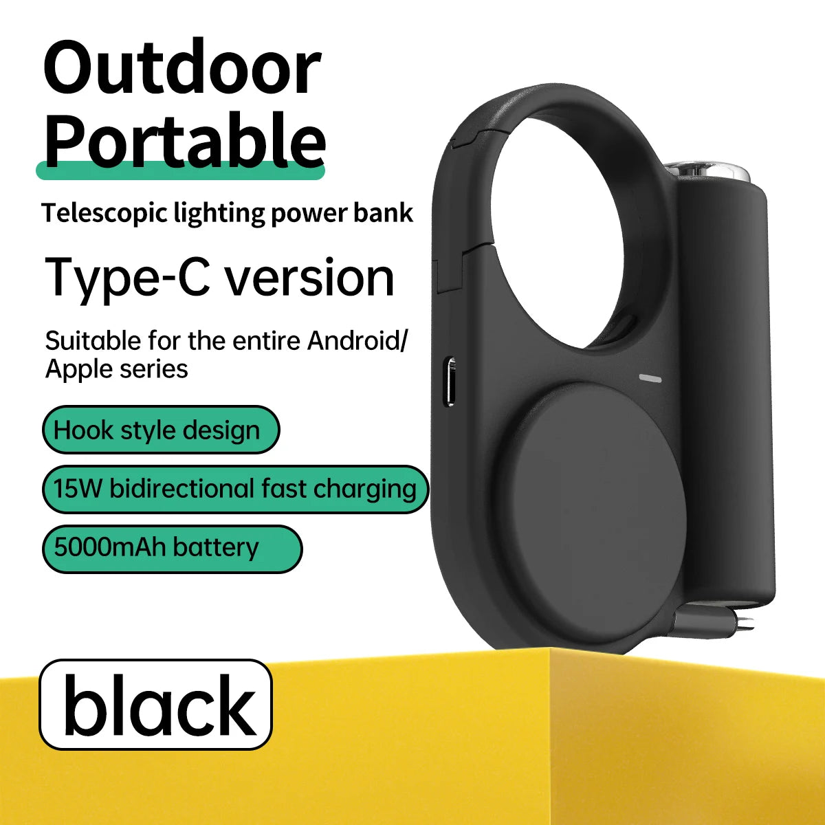 Clip-On Dual-Port Emergency Power Bank