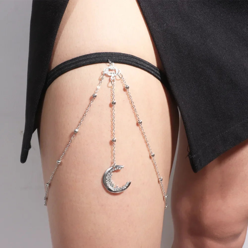 Moon Charm Adjustable Elegant Rhinestone Jewelry