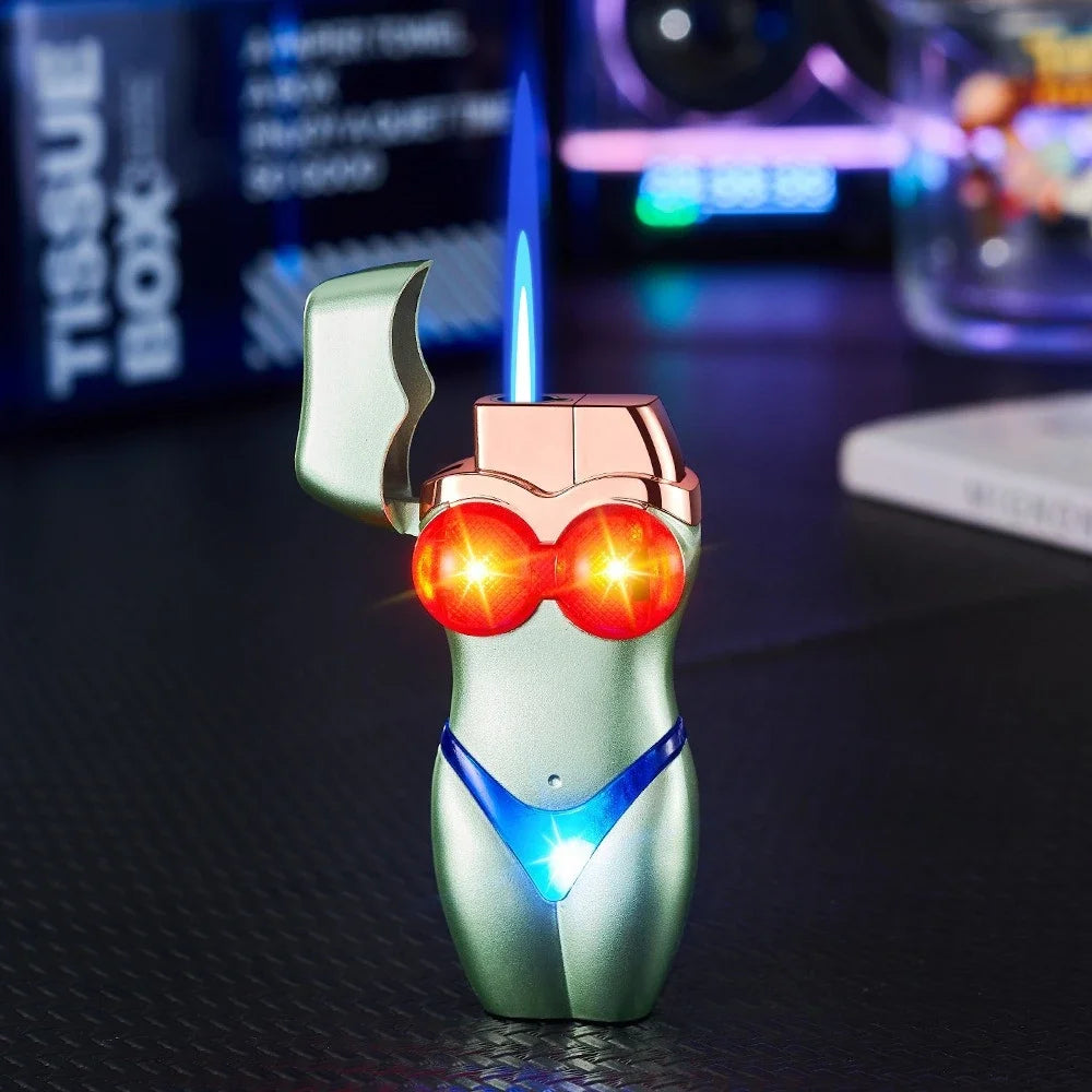 Glowing Bikini Windproof Jet Torch Lighter