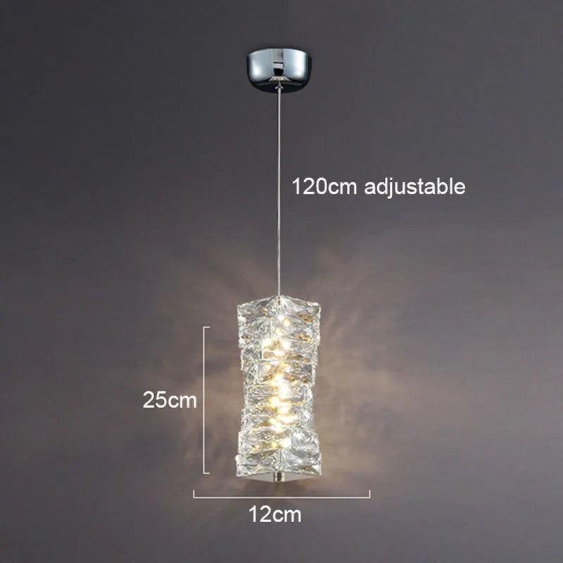 Icefall Crystal American Wall Lamp