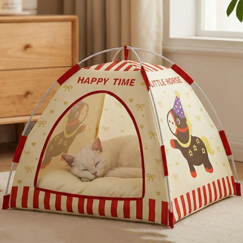 Cute Print Indoor Pet Tent Bed House