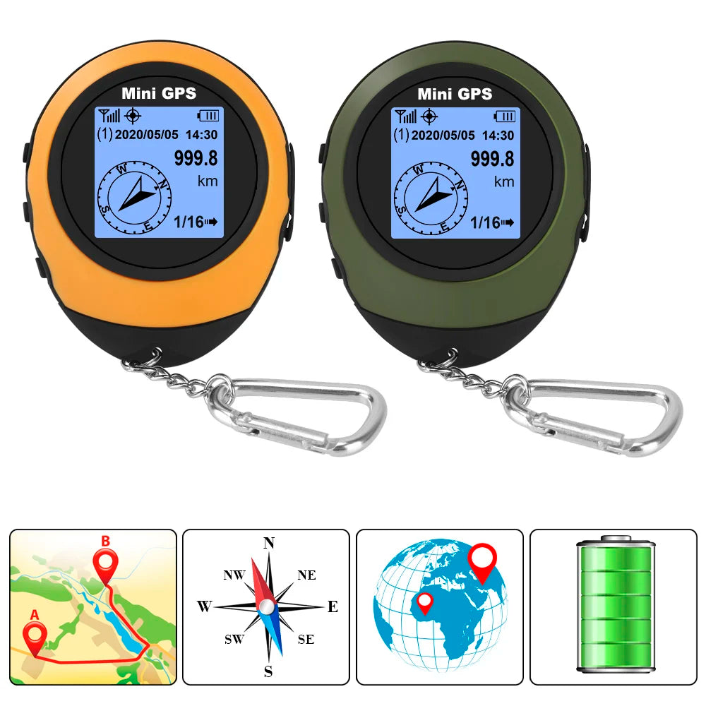 Compact Satellite GPS Navigator High-Precision Compass Tracker Device