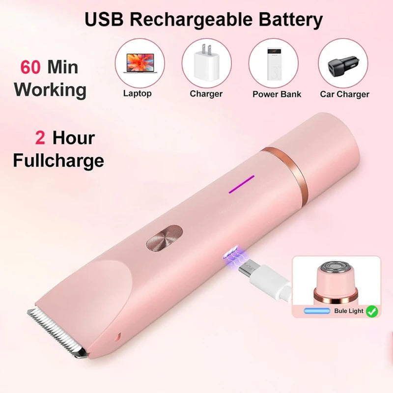 Dual Head Rechargeable Electric Hair Trimmer