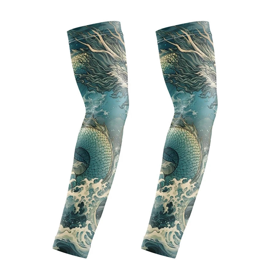 Wild Print Quick-Dry Cooling Arm Sleeves
