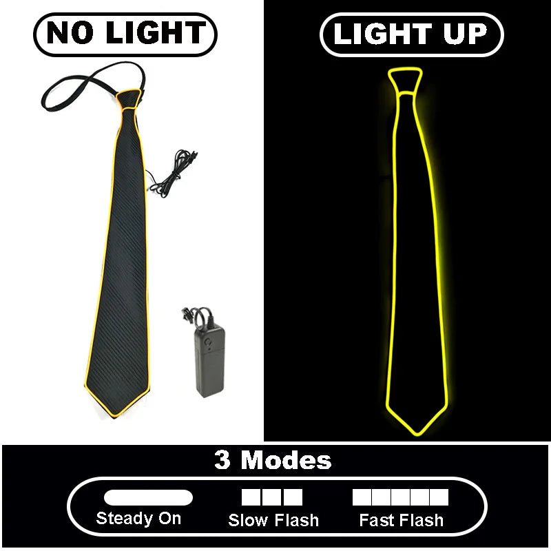Neon Glow LED Party Tie