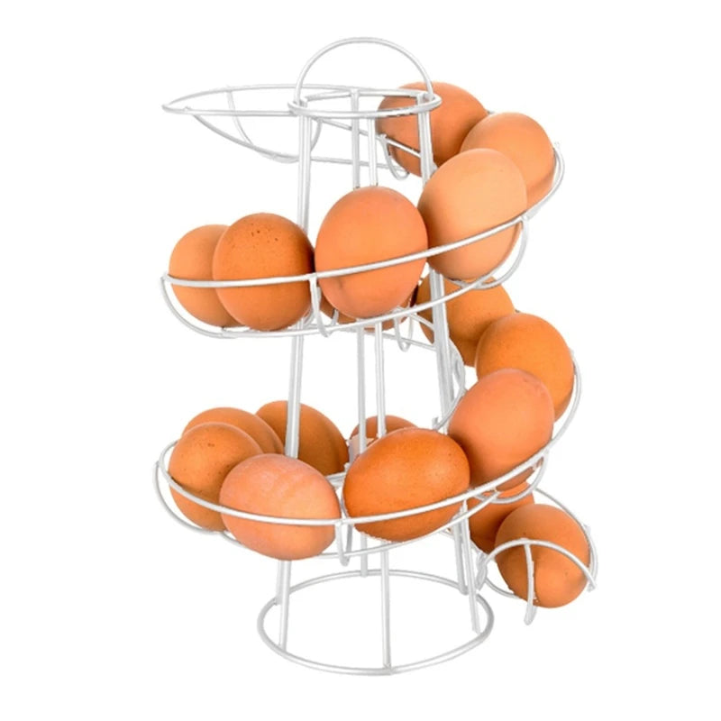Spiral Rolling Egg Dispenser Rack