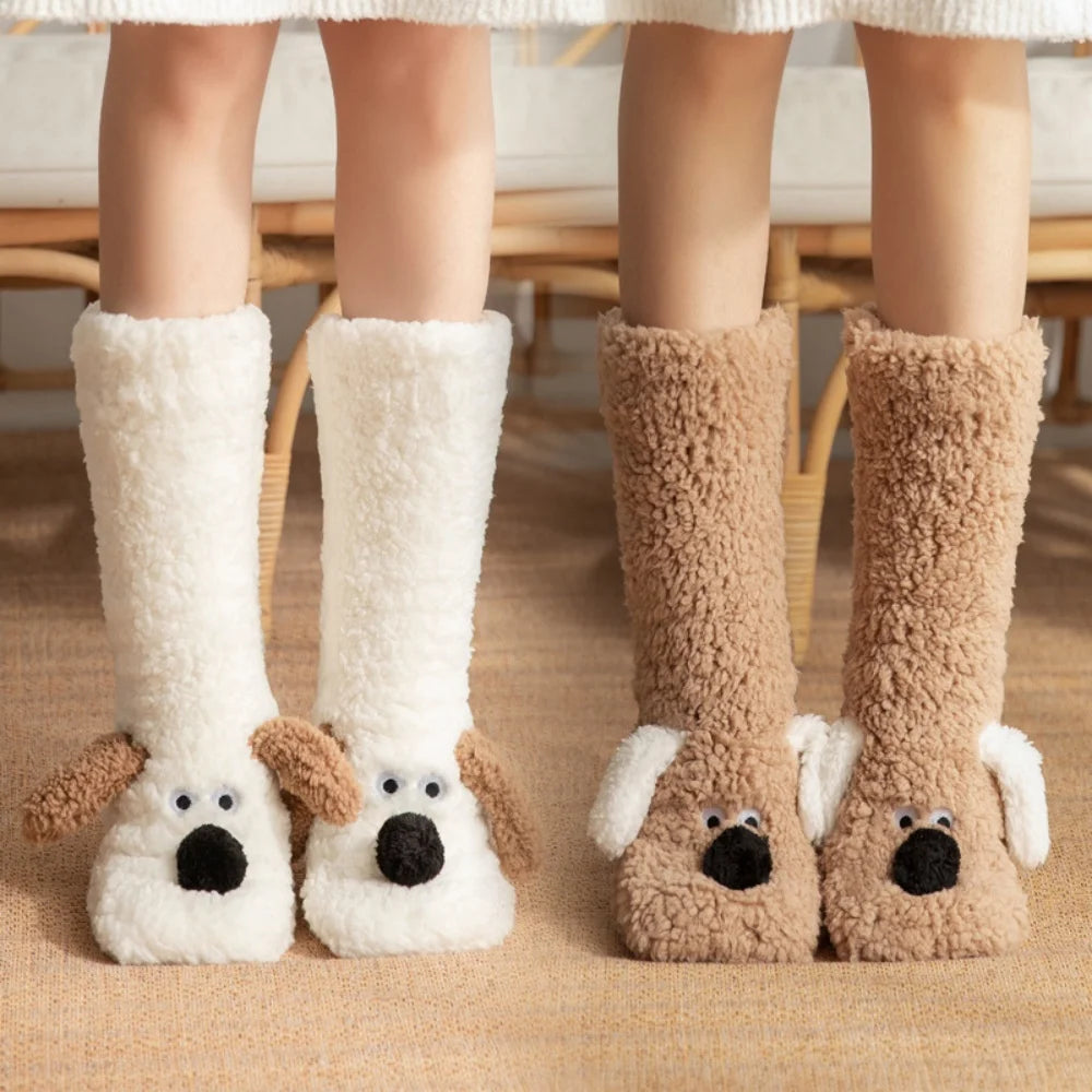Fluffy Ears Cozy Long Socks