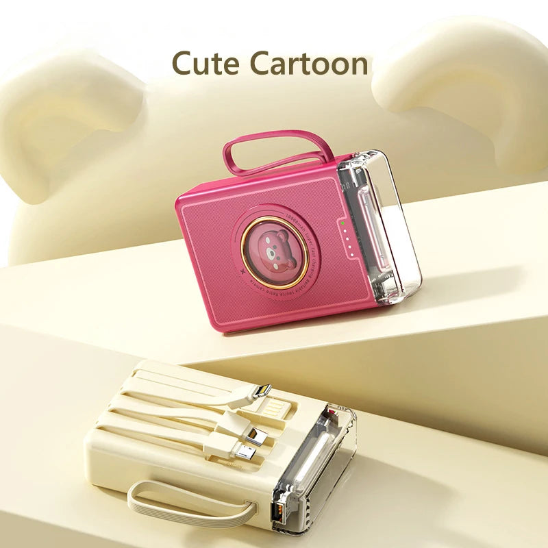 Mini Cute Built-in Cable LED Powerbank