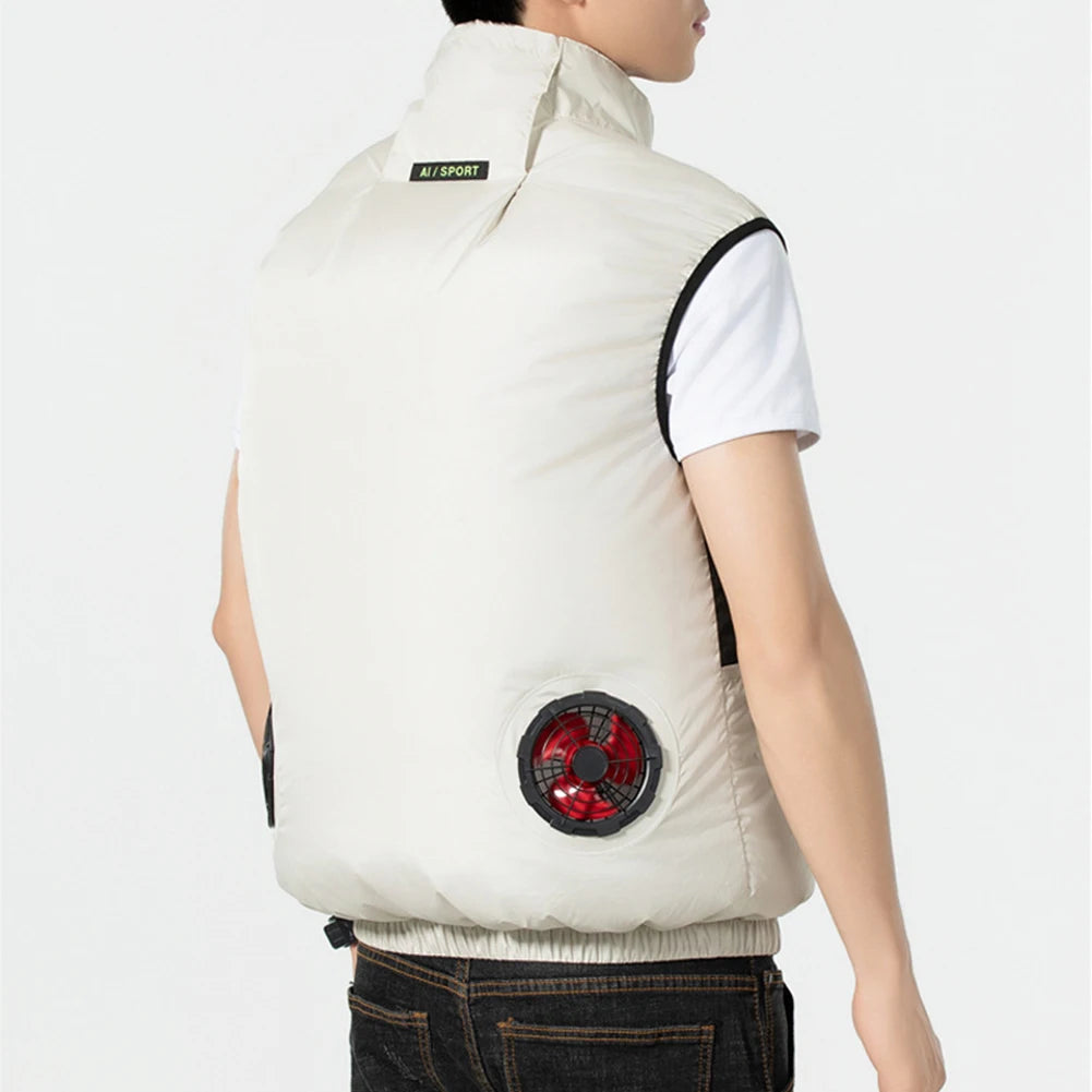 Ultra Breeze Built-In Fan Lightweight Summer Cooling Vest