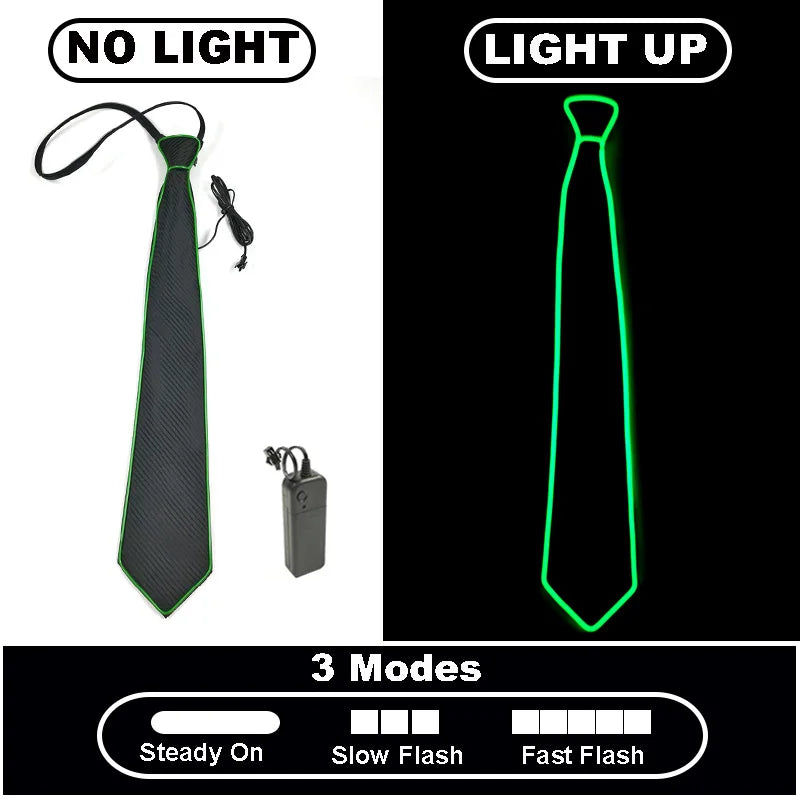 Neon Glow LED Party Tie