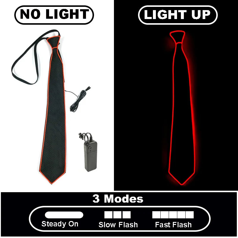 Neon Glow LED Party Tie