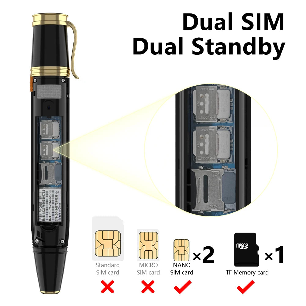 SpyLine Ultra Slim Pen-Shaped Mobile Phone