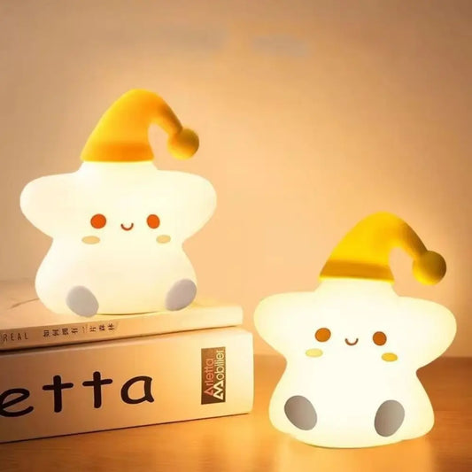 Happy Little Star LED Silicone Night Lamp