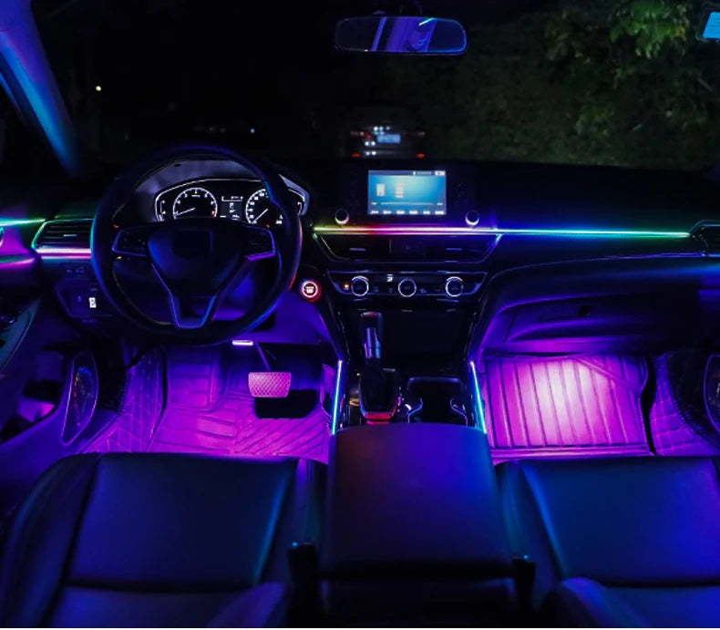 Bluetooth RGB Symphony Car Ambient Light Kit