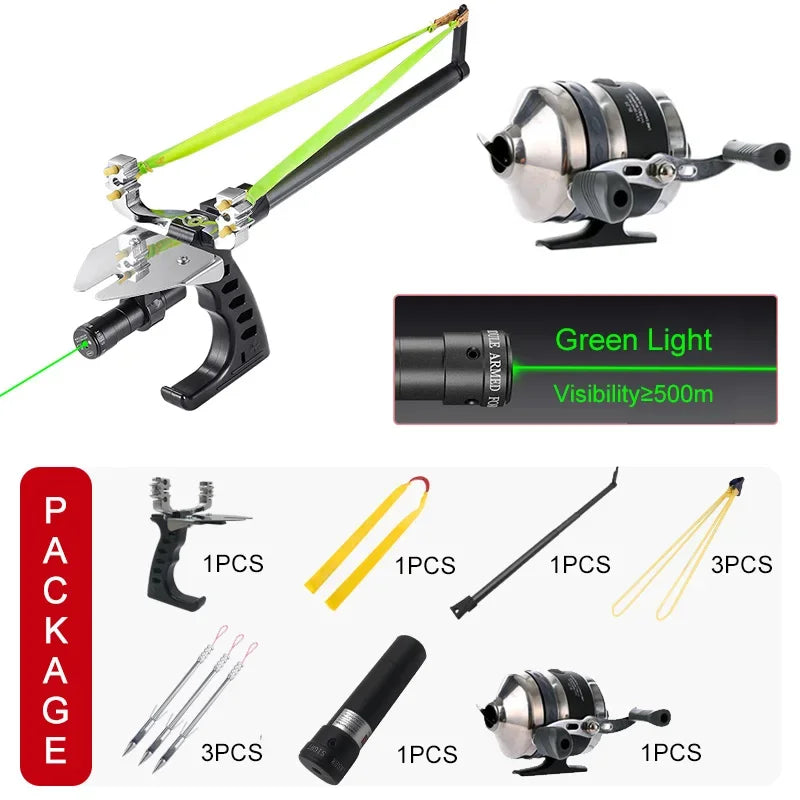 Long-Range Telescopic Fishing Laser Slingshot