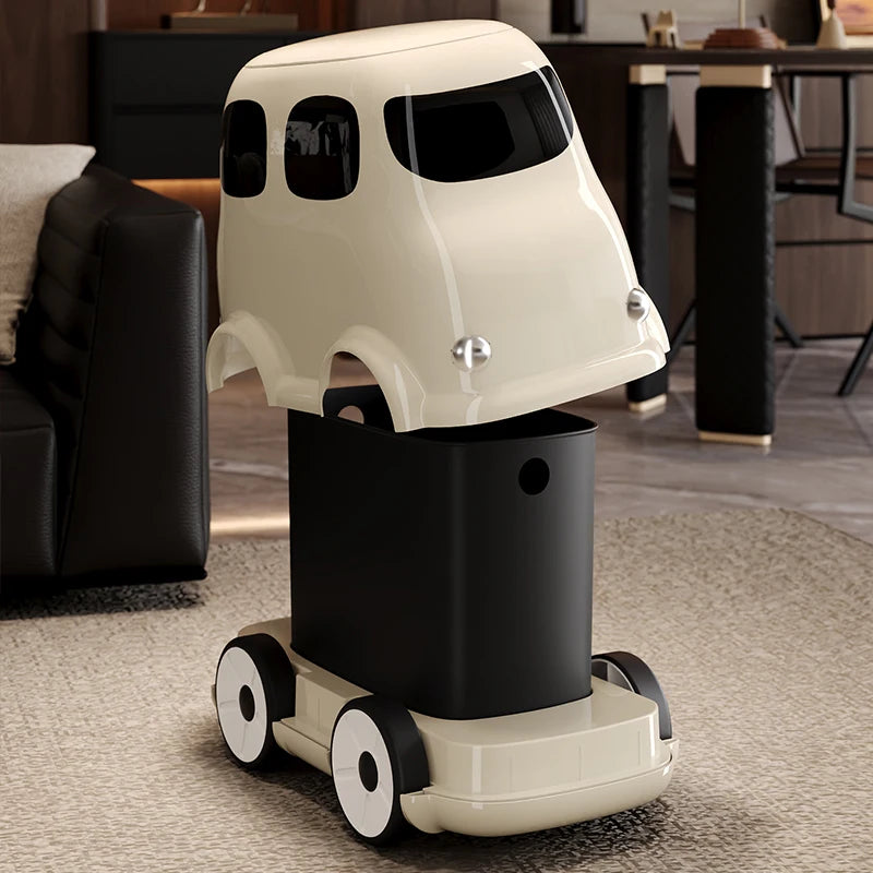 Cartoon Car Kids Ride-On Trash Bin