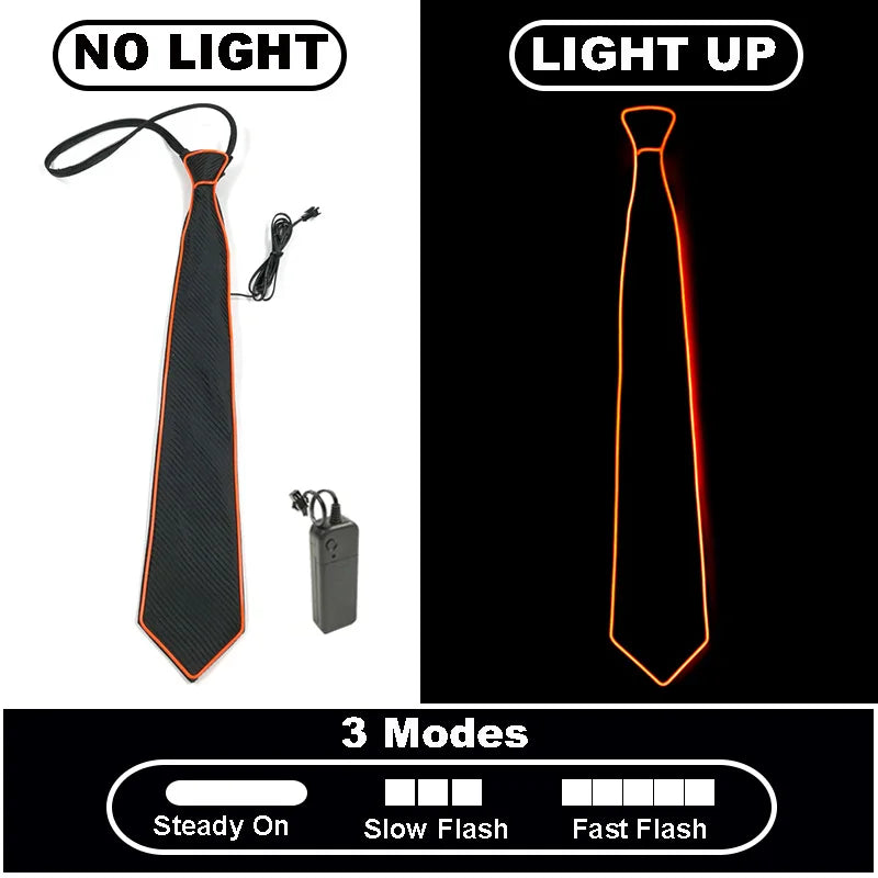 Neon Glow LED Party Tie