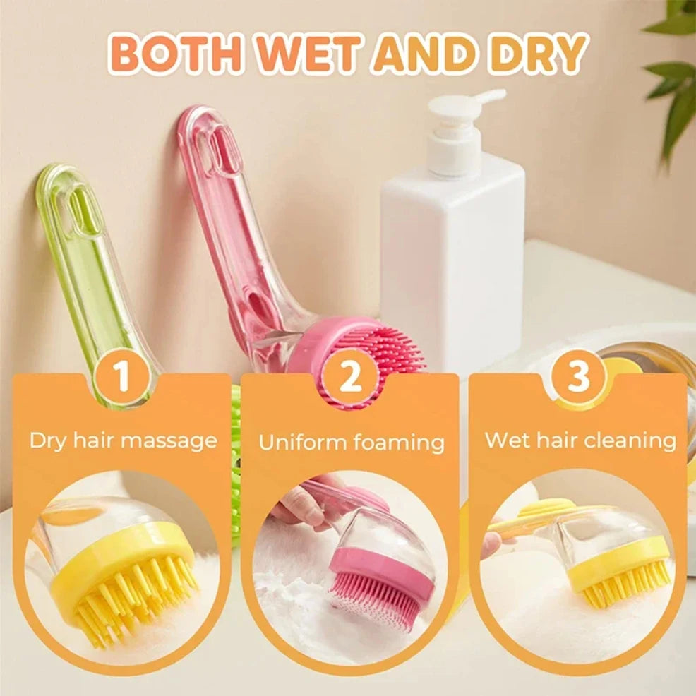 Bubbly Cleaner Pet Bath Massage Brush