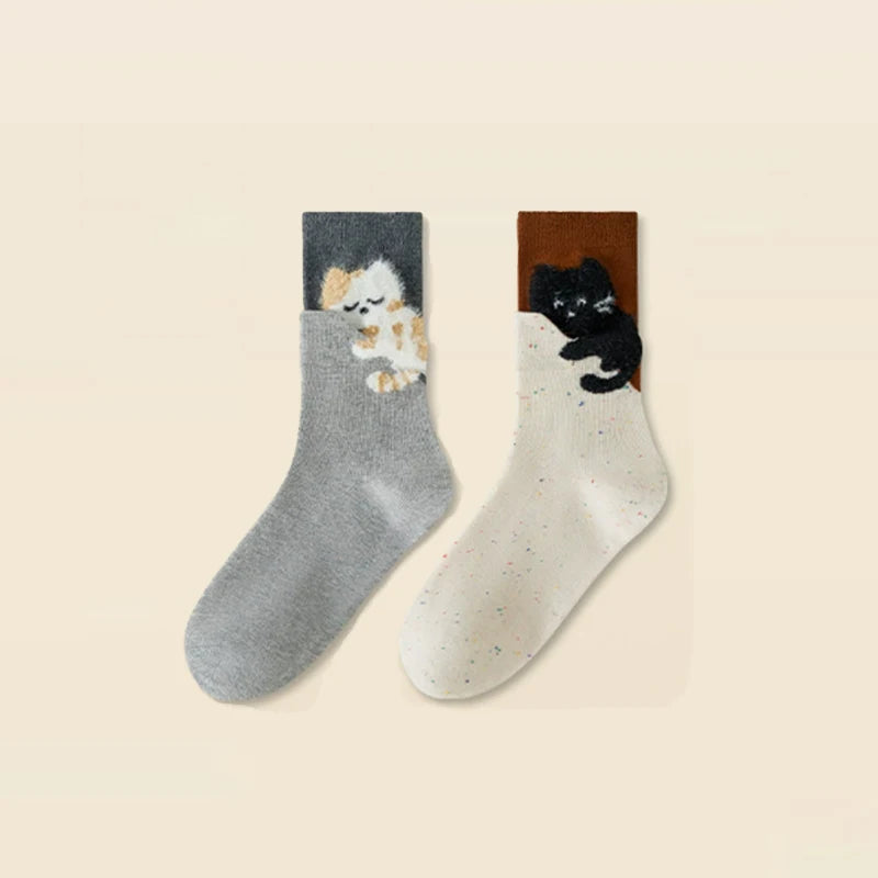 Clingy Cat Socks