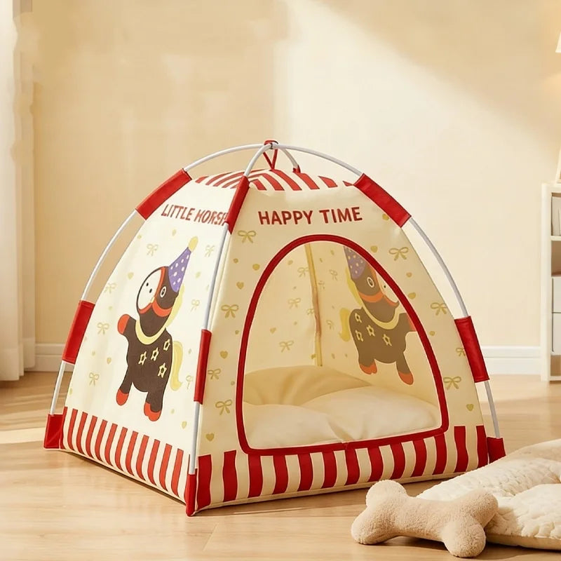 Cute Print Indoor Pet Tent Bed House
