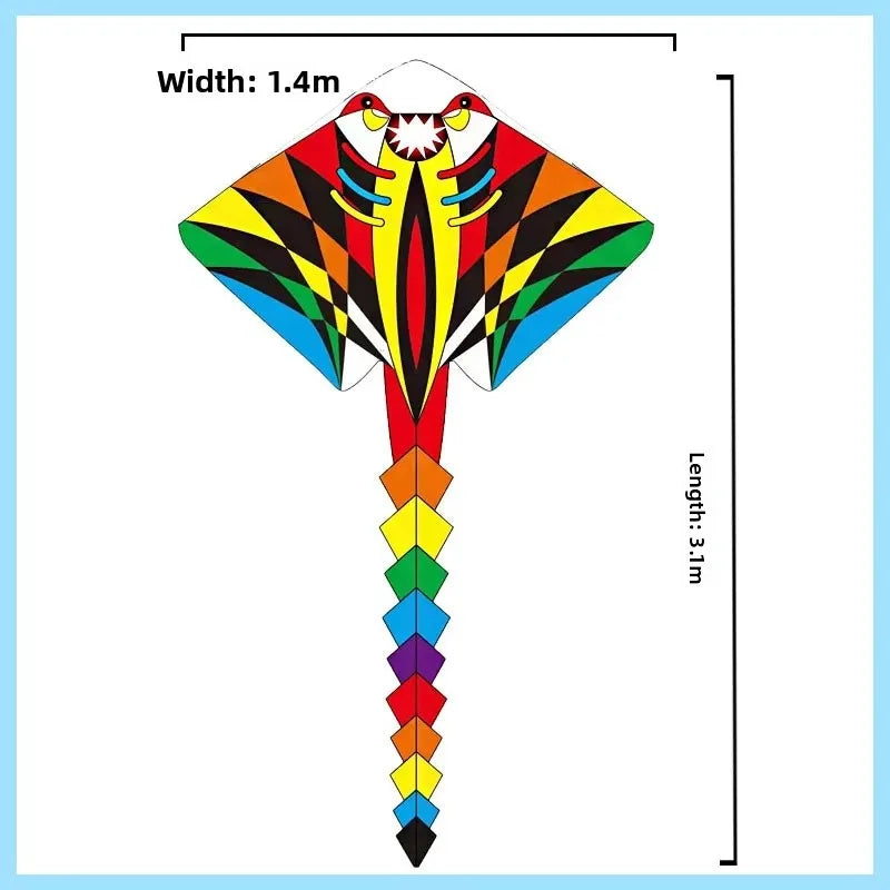 Colorful Long Tail Outdoor Rainbow Kite