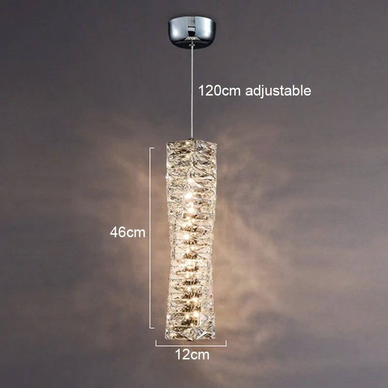 Crystal Frost Chandelier Lamp