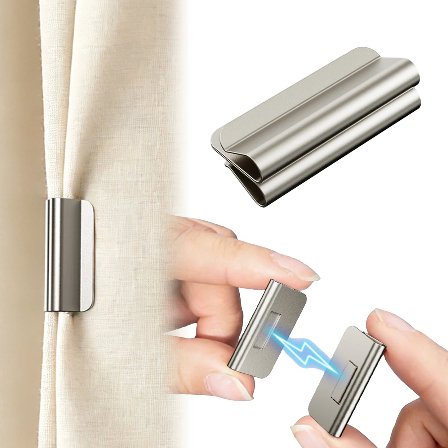 Curtain Lock Magnetic Light-Block Seal Clips
