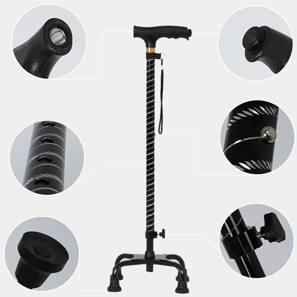 Four-Legged Anti-Slip Walking Stick