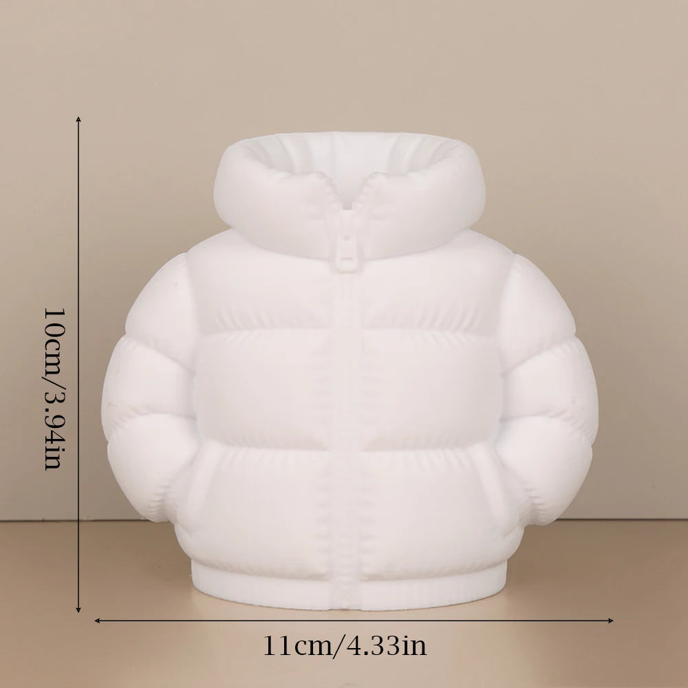 Mini Puffer Jacket Pen Holder