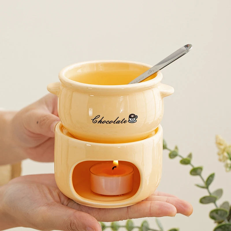 Warm Dip Chocolate Cheese Fondue Pot