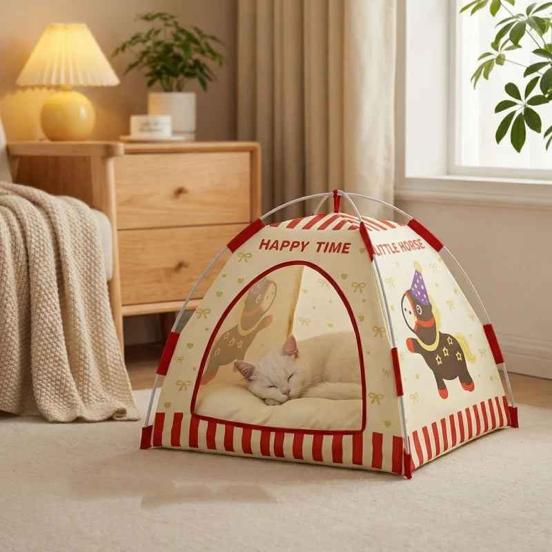 Cute Print Indoor Pet Tent Bed House