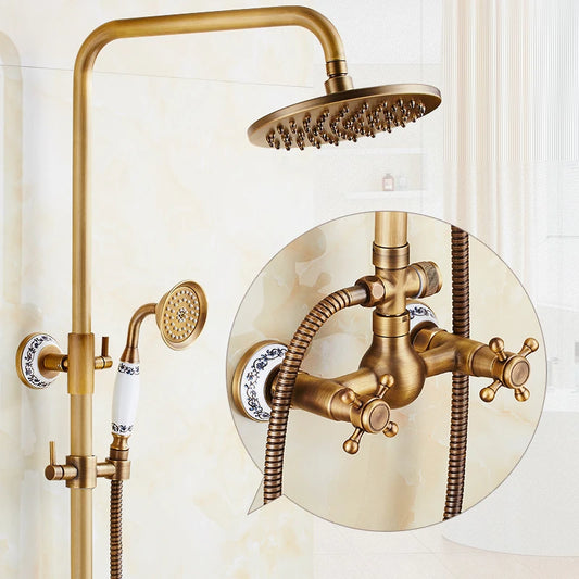 Golden Era Vintage Rainfall Bath Shower System