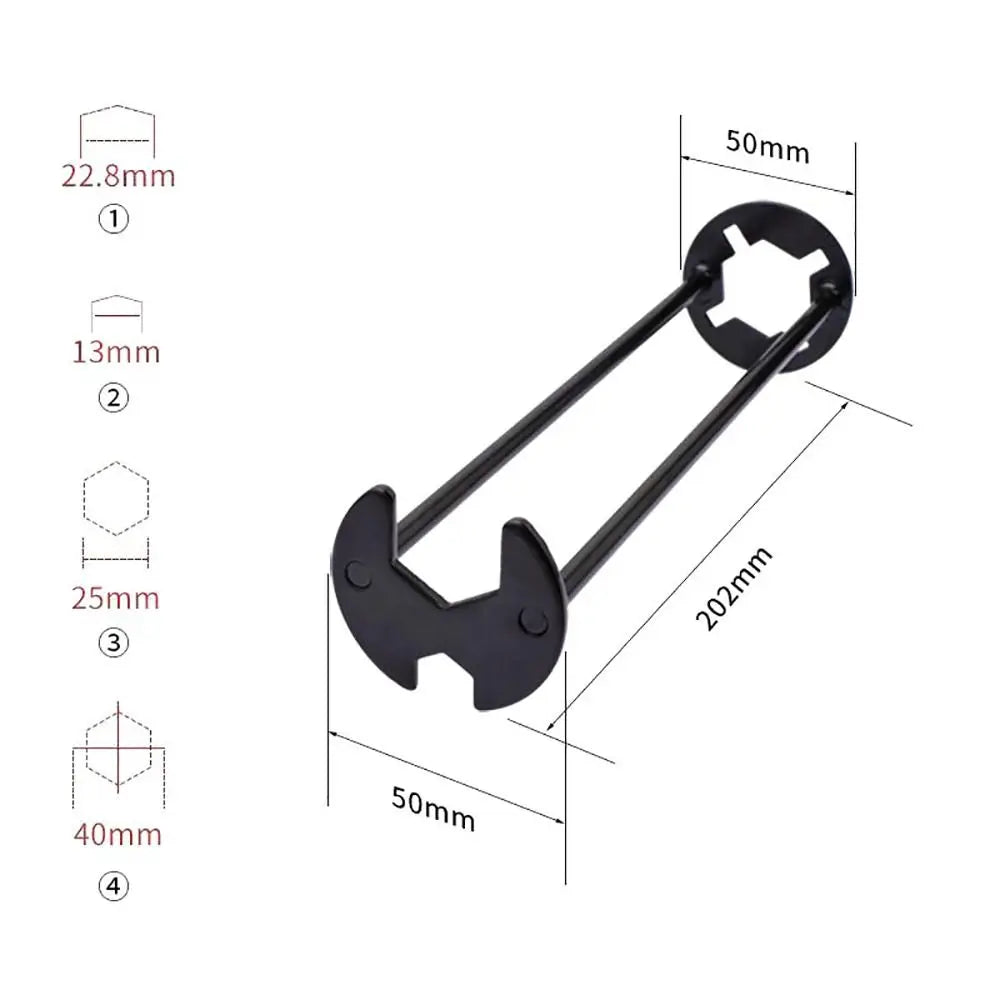 Dual-Headed Easy Repair Faucet Wrench