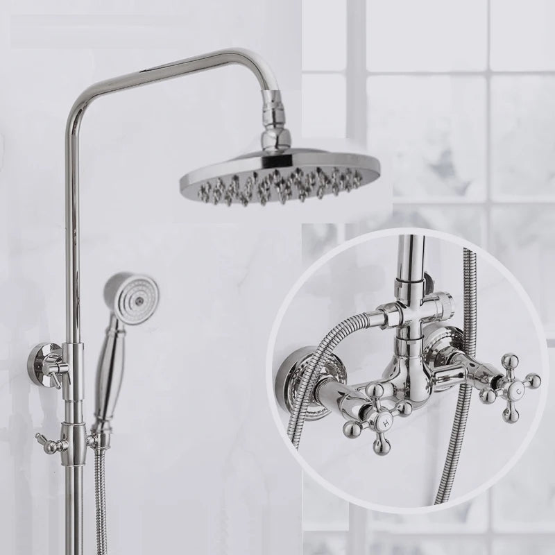 Golden Era Vintage Rainfall Bath Shower System