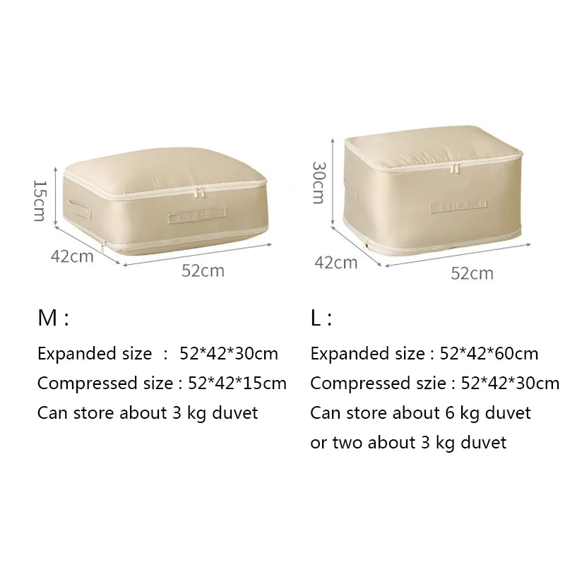 Space Saver Compression Duvet Organizer Bag