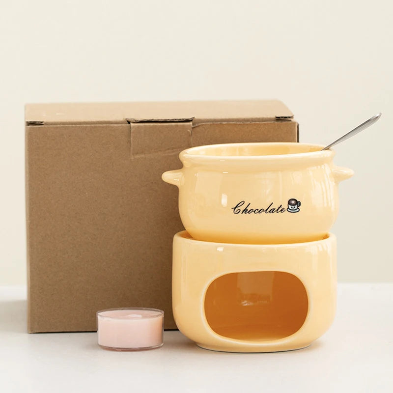 Warm Dip Chocolate Cheese Fondue Pot