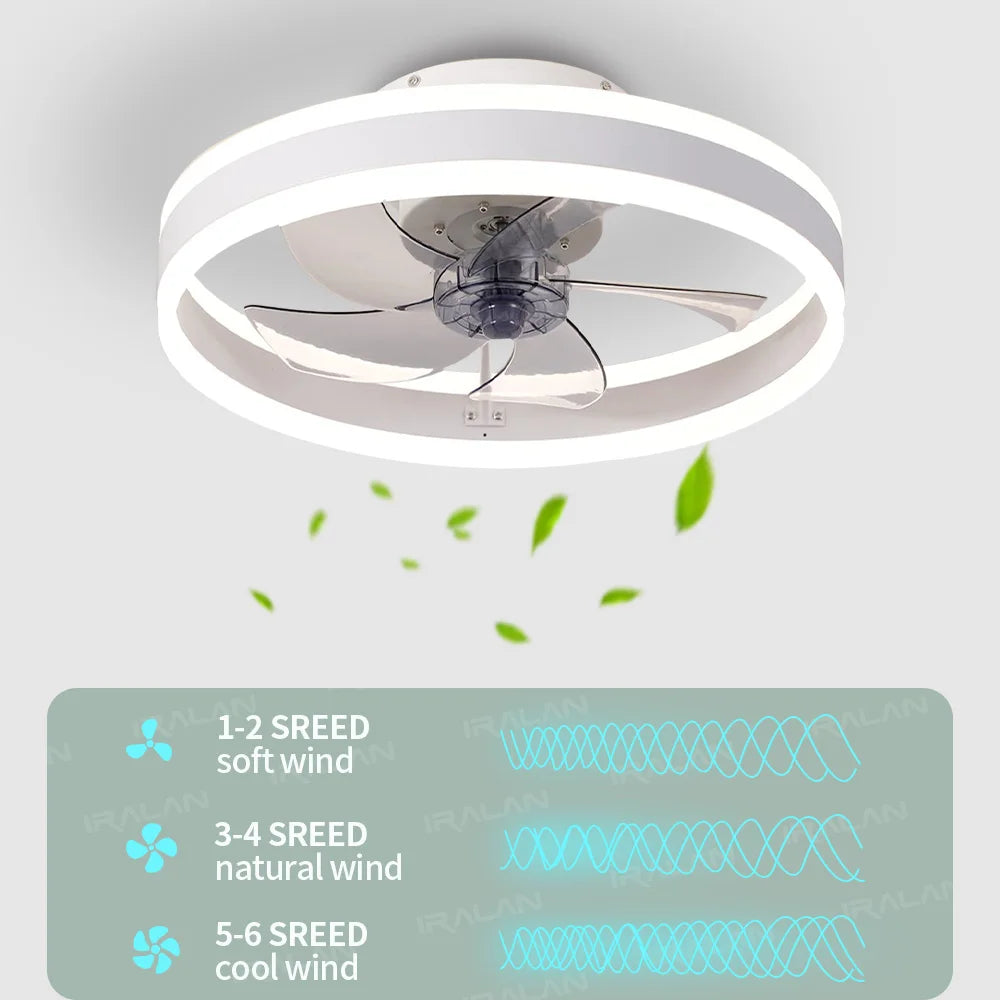 Aura Silent LED Ceiling Fan Lamp