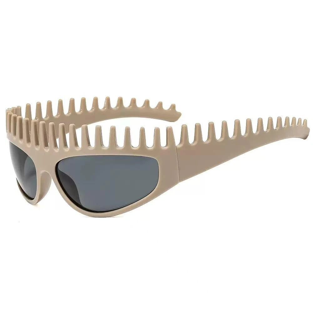 Futuristic Comb-Top Headband Sunglasses