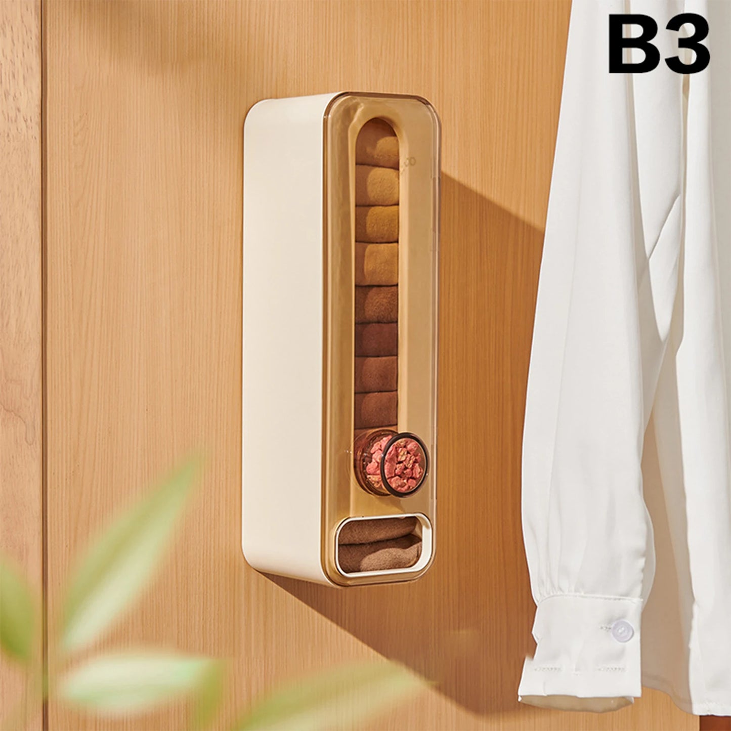 Wall-Mounted Aromatherapy Wardrobe Underwear Organizer