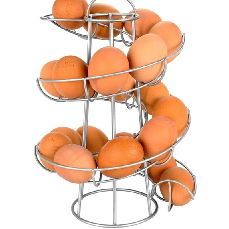Spiral Rolling Egg Dispenser Rack