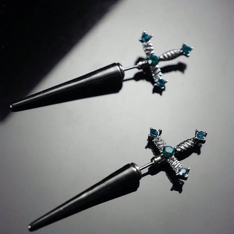 Gothic Sword Drop Earring
